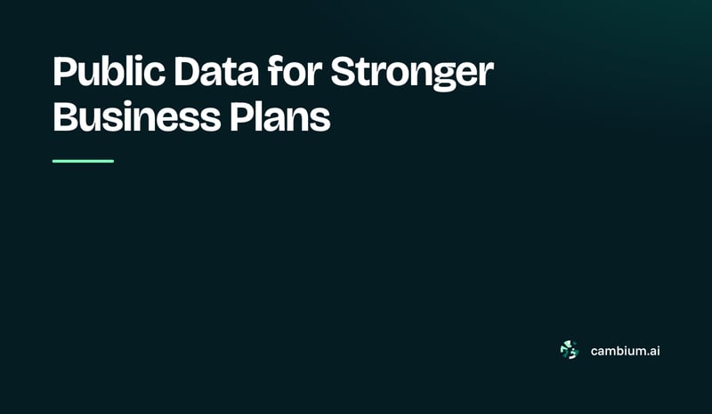 Public Data for Stronger Business Plans