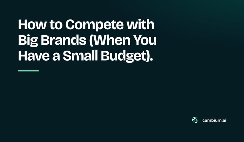 How to Compete with Big Brands