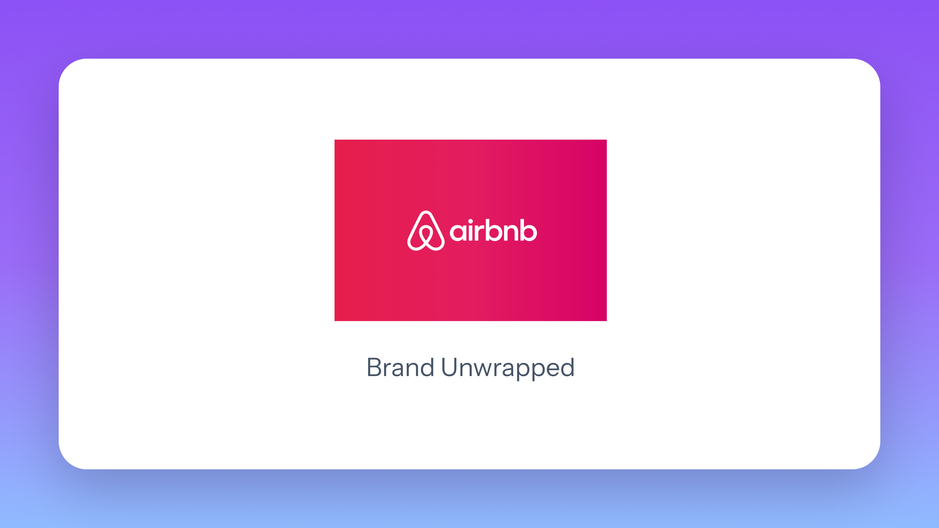 Intro Card - Airbnb