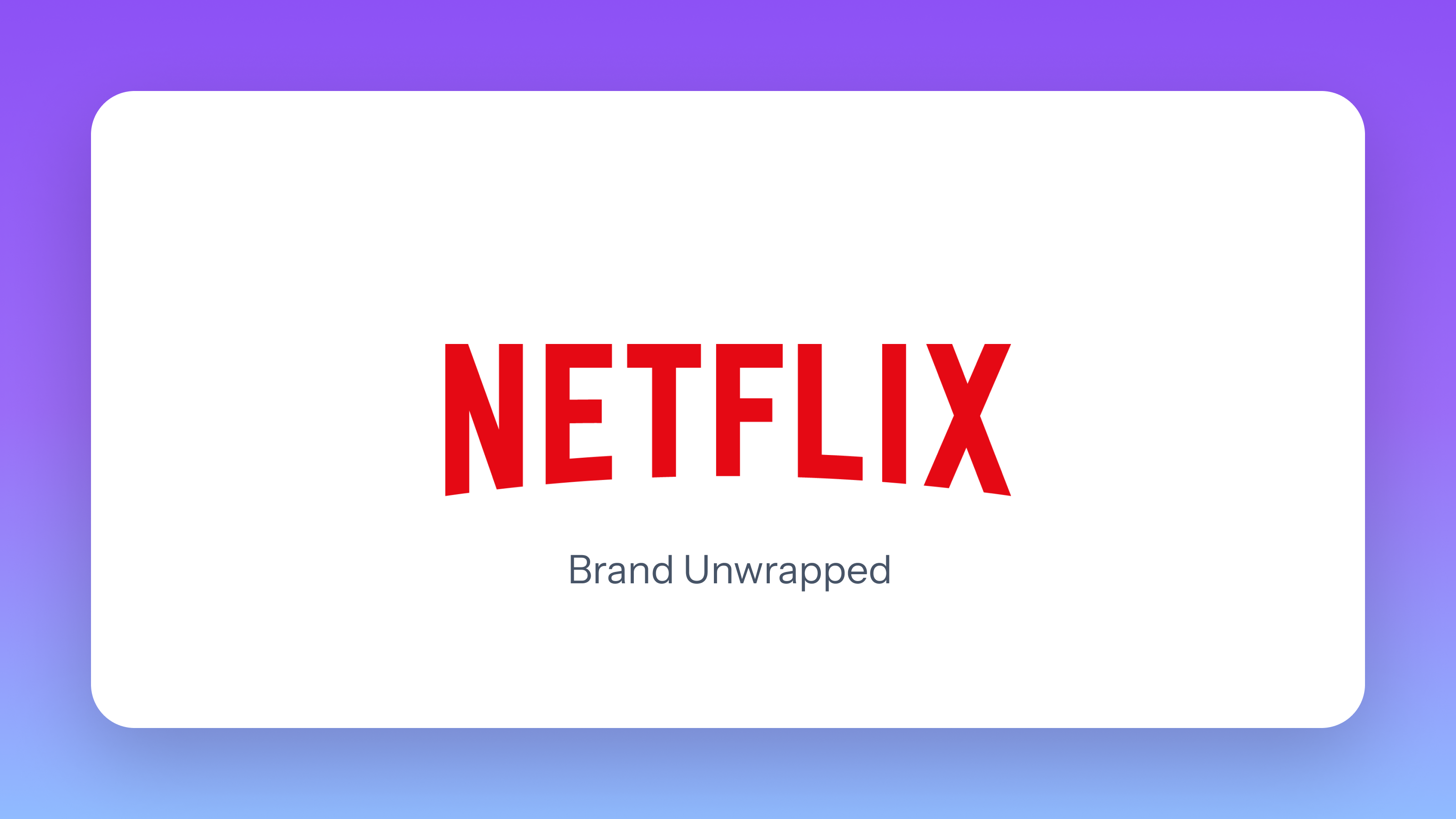 Intro Card - Netflix