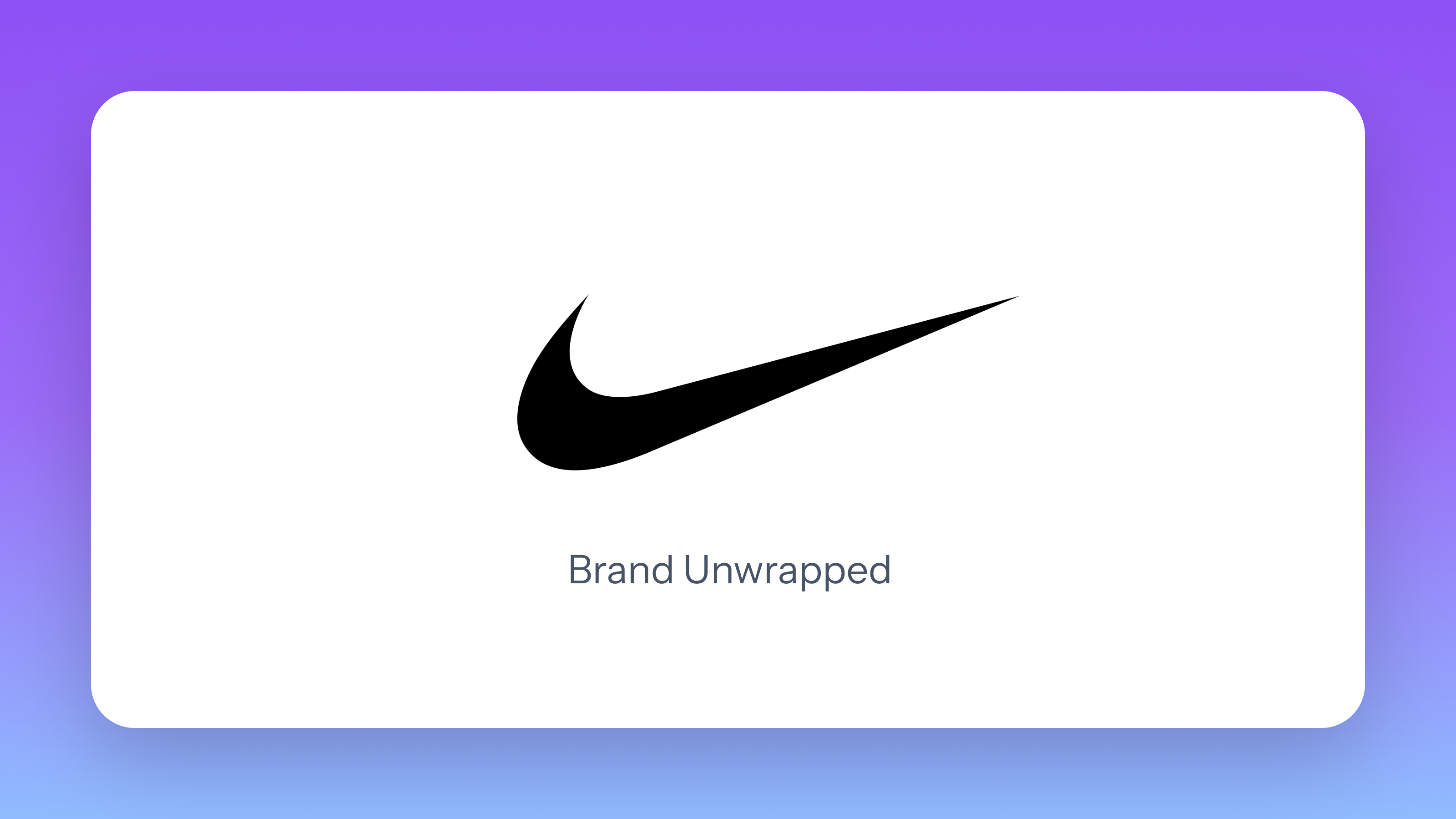 Intro Card - Nike