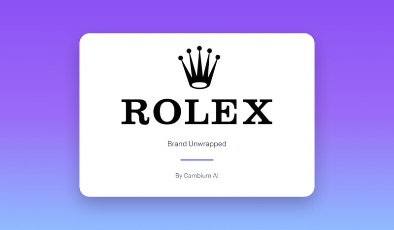 25 Brands Unwrapped: Day 25 - Rolex