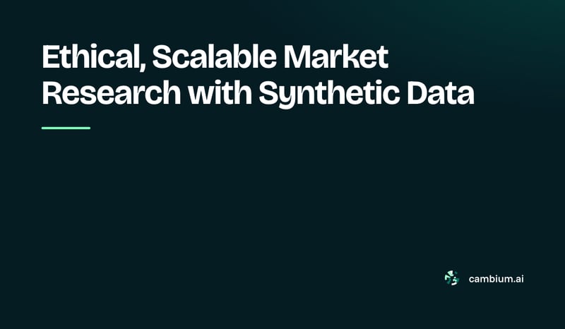 Scalable Market Research with Synthetic Data