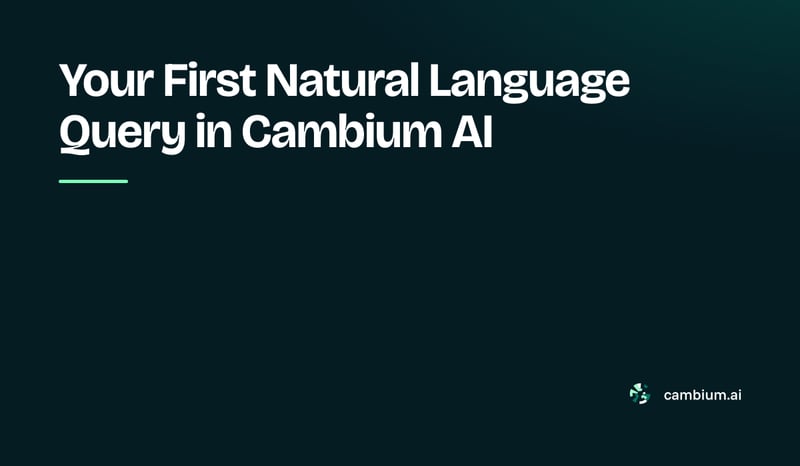 Cambium AI answering a user query and presenting a chart