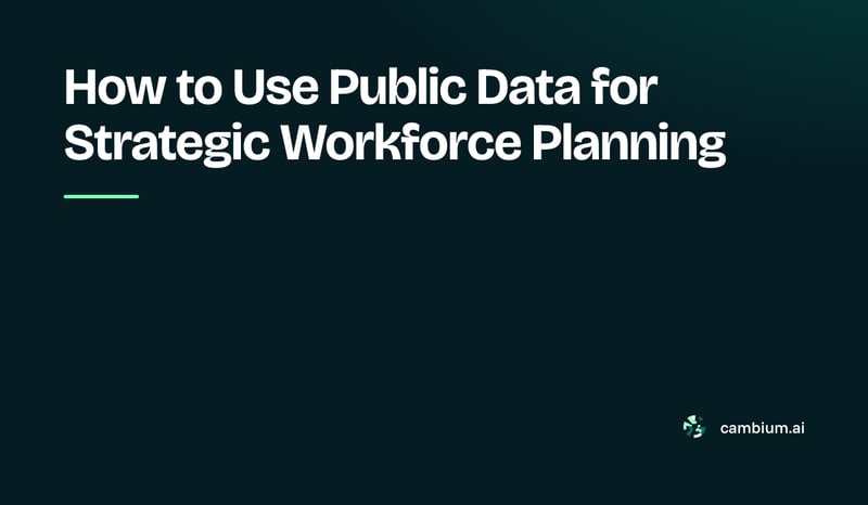 Public Data for Strategic Workforce Planning
