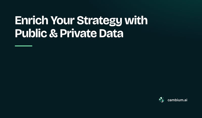 Enrich Your Strategy with  Public & Private Data