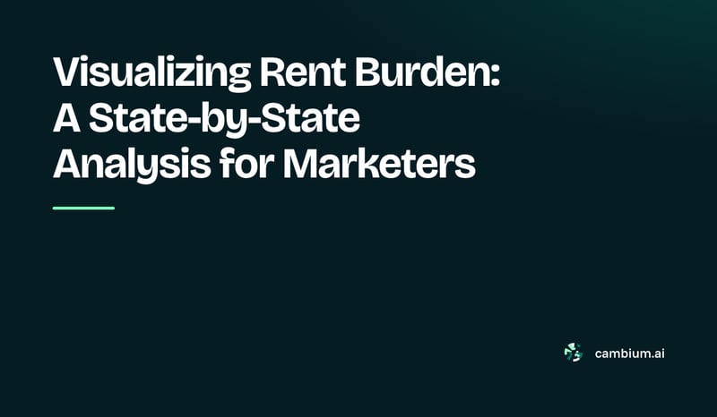 Two maps of the US - heat maps that display rental burden