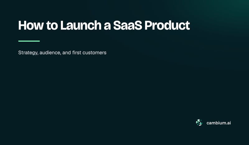 How to Launch a SaaS Product: strategy, audience, and first customers