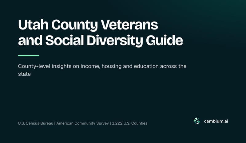 Utah County Veterans and Social Diversity Guide