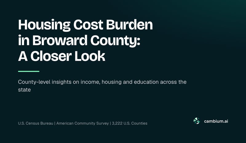 Housing Cost Burden in Broward County: A Closer Look