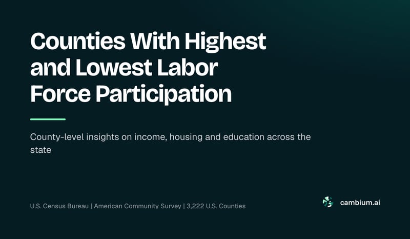 Counties With Highest and Lowest Labor Force Participation