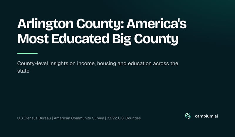 Arlington County: America's Most Educated Big County