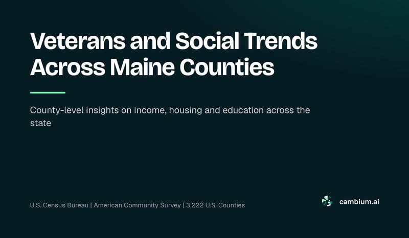 Veterans and Social Trends Across Maine Counties