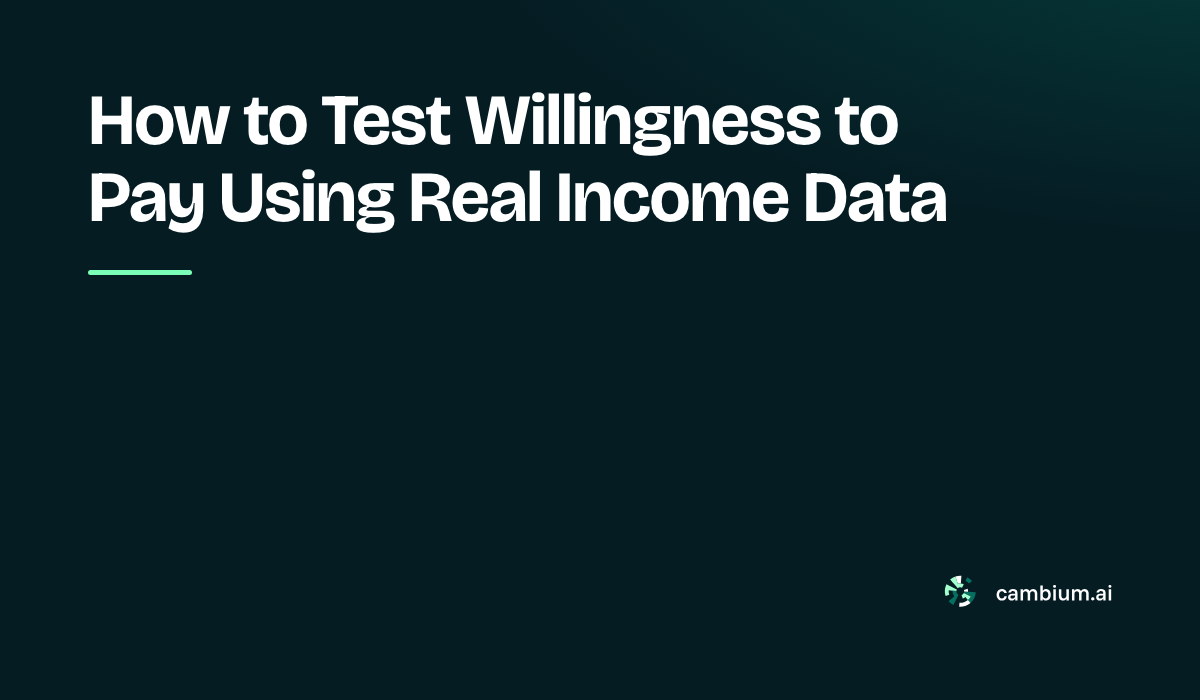 How to Test Willingness to Pay Using Real Income Data