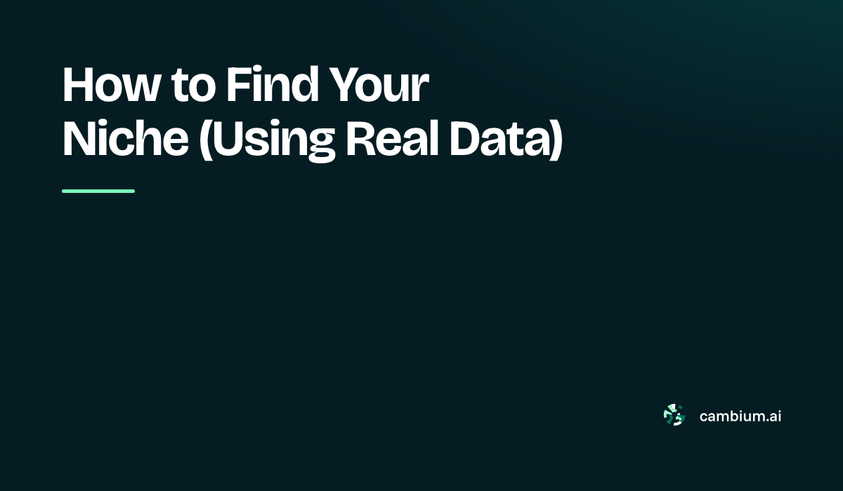 How to Find Your Niche (Using Real Data)