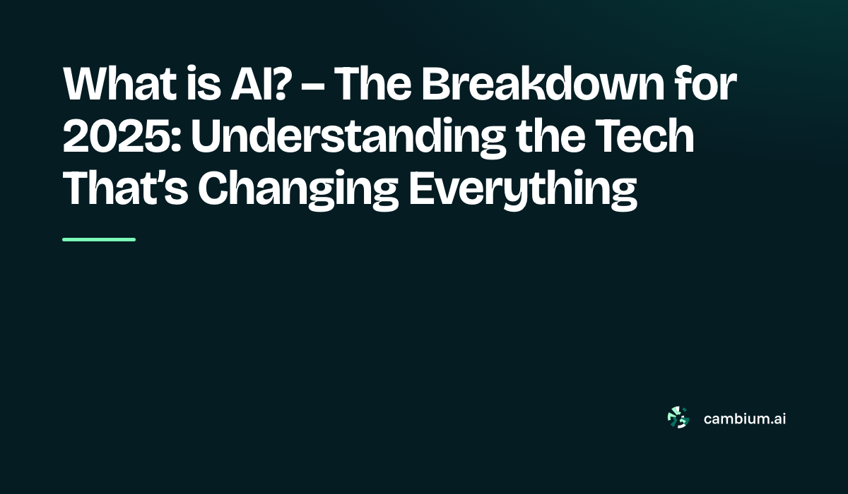 A question mark icon with the text 'What is AI'