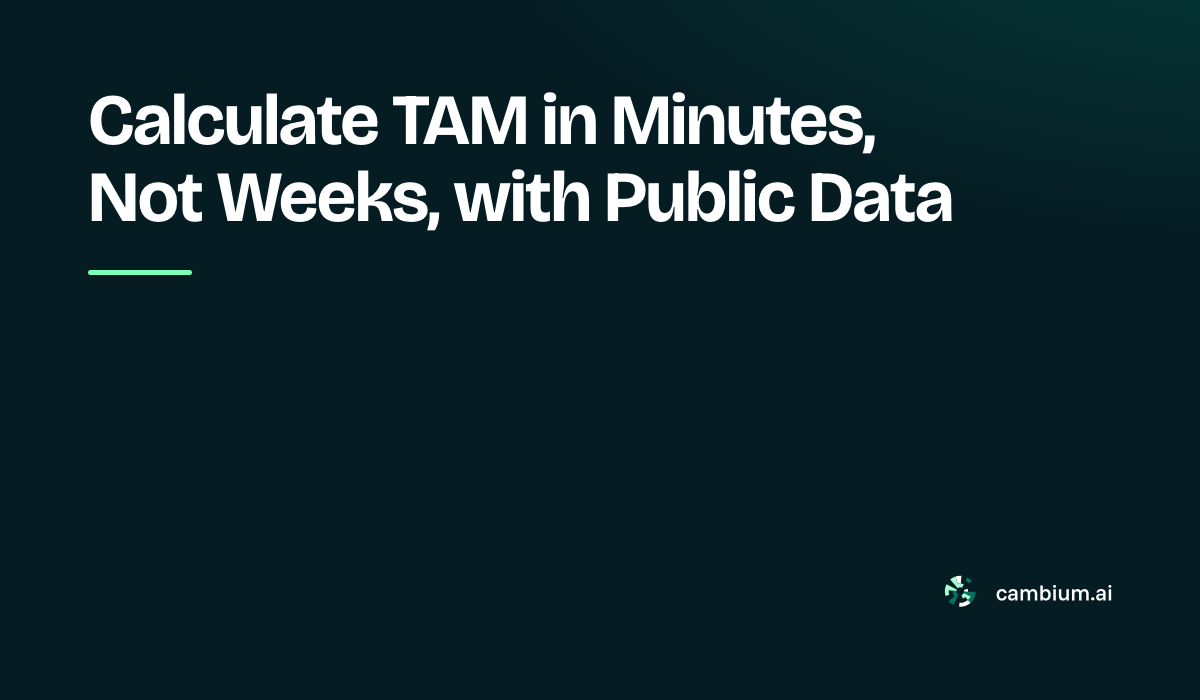 How to calculate Total Addressable Market (TAM)