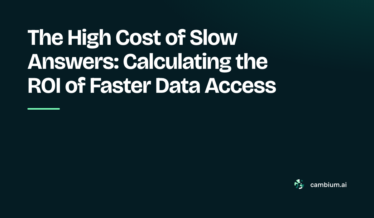 Calculating the ROI of Faster Data Access