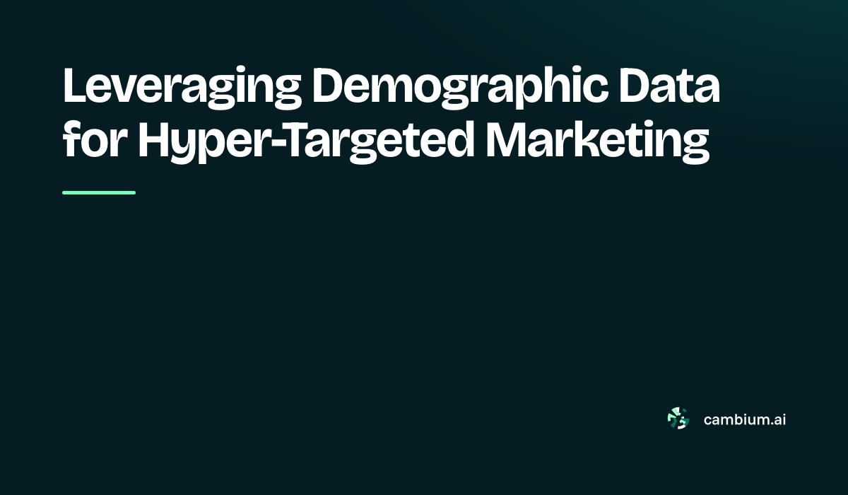 Precision Marketing with Demographics