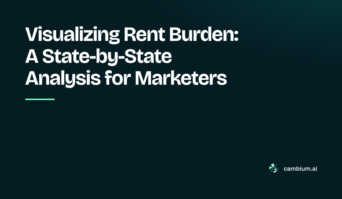Two maps of the US - heat maps that display rental burden