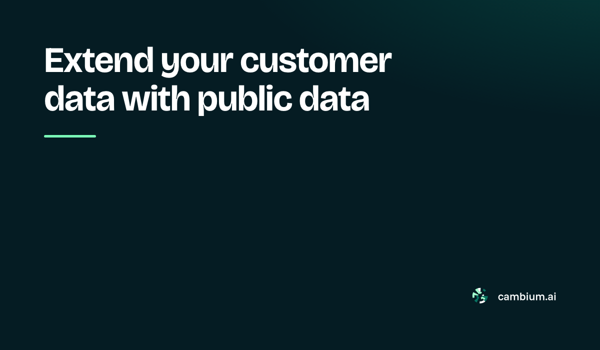 How to extend your customer data with public data