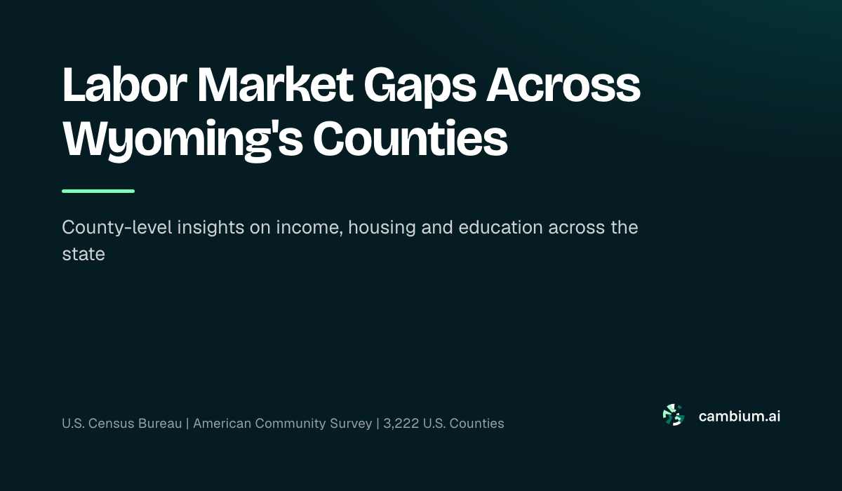 Labor Market Gaps Across Wyoming's Counties