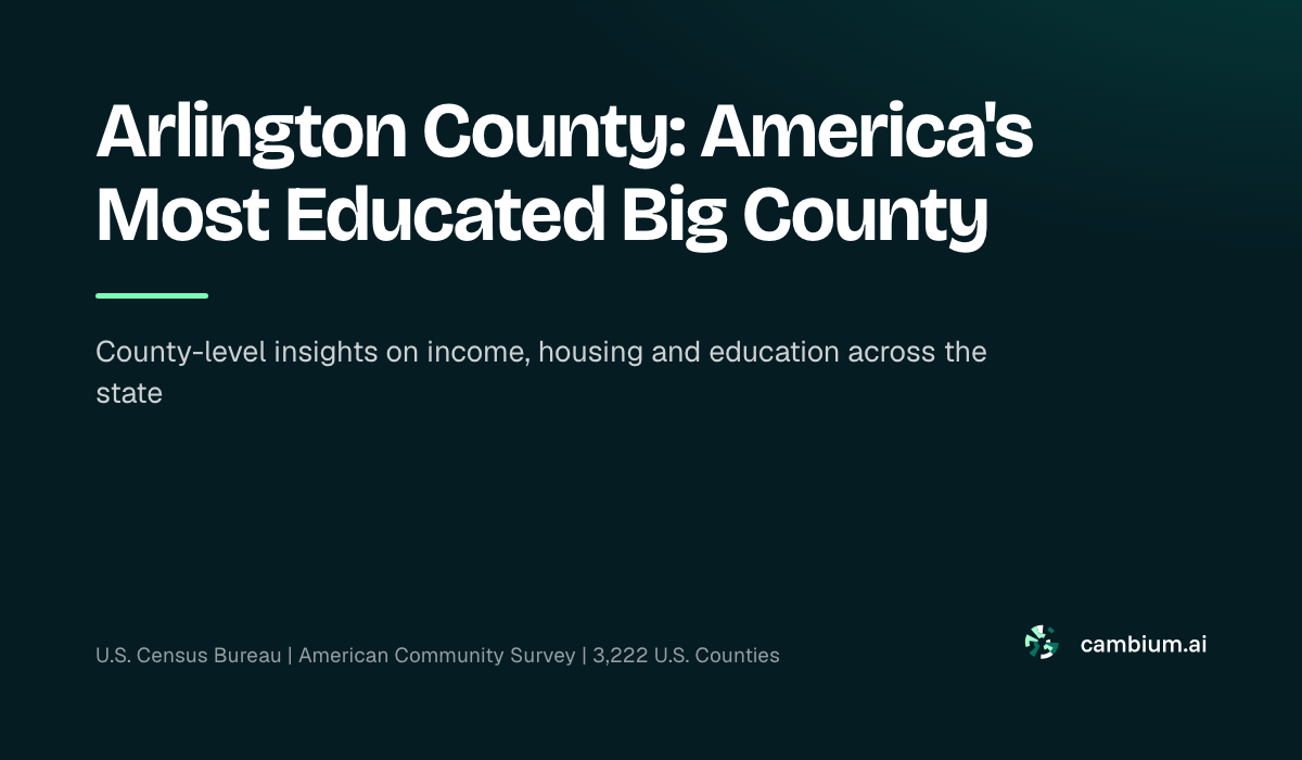 Arlington County: America's Most Educated Big County