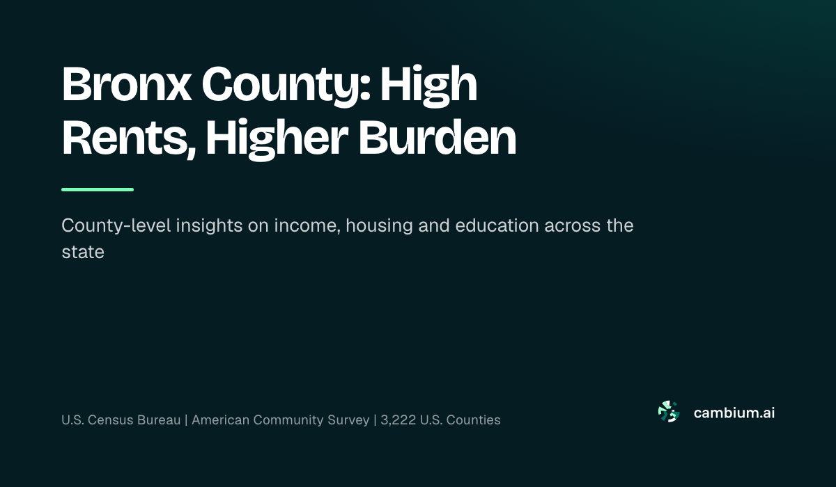 Bronx County: High Rents, Higher Burden